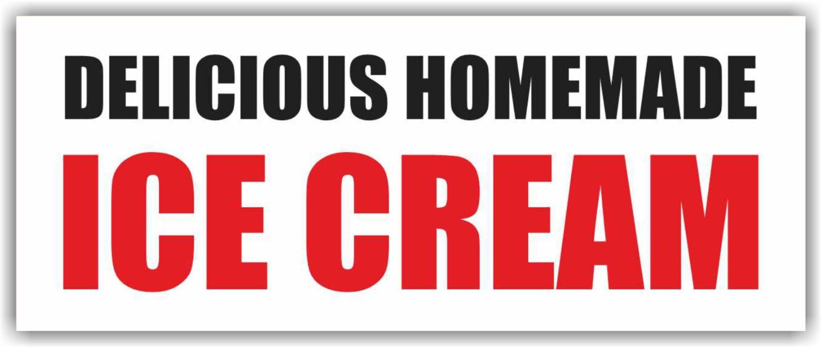 DELICIOUS HOMEMADE ICE CREAM Advertising Banner Vinyl Mesh Sign Shaved Snow Cone