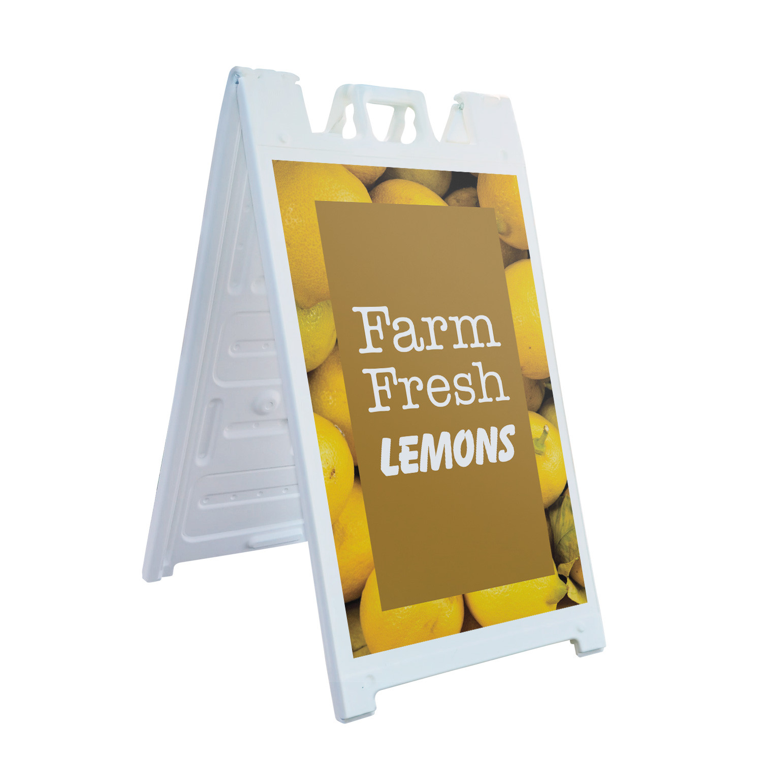 Farm Fresh Lemons Heavy Duty A-Frame Sidewalk Sign Fresh Citrus Local Grocers