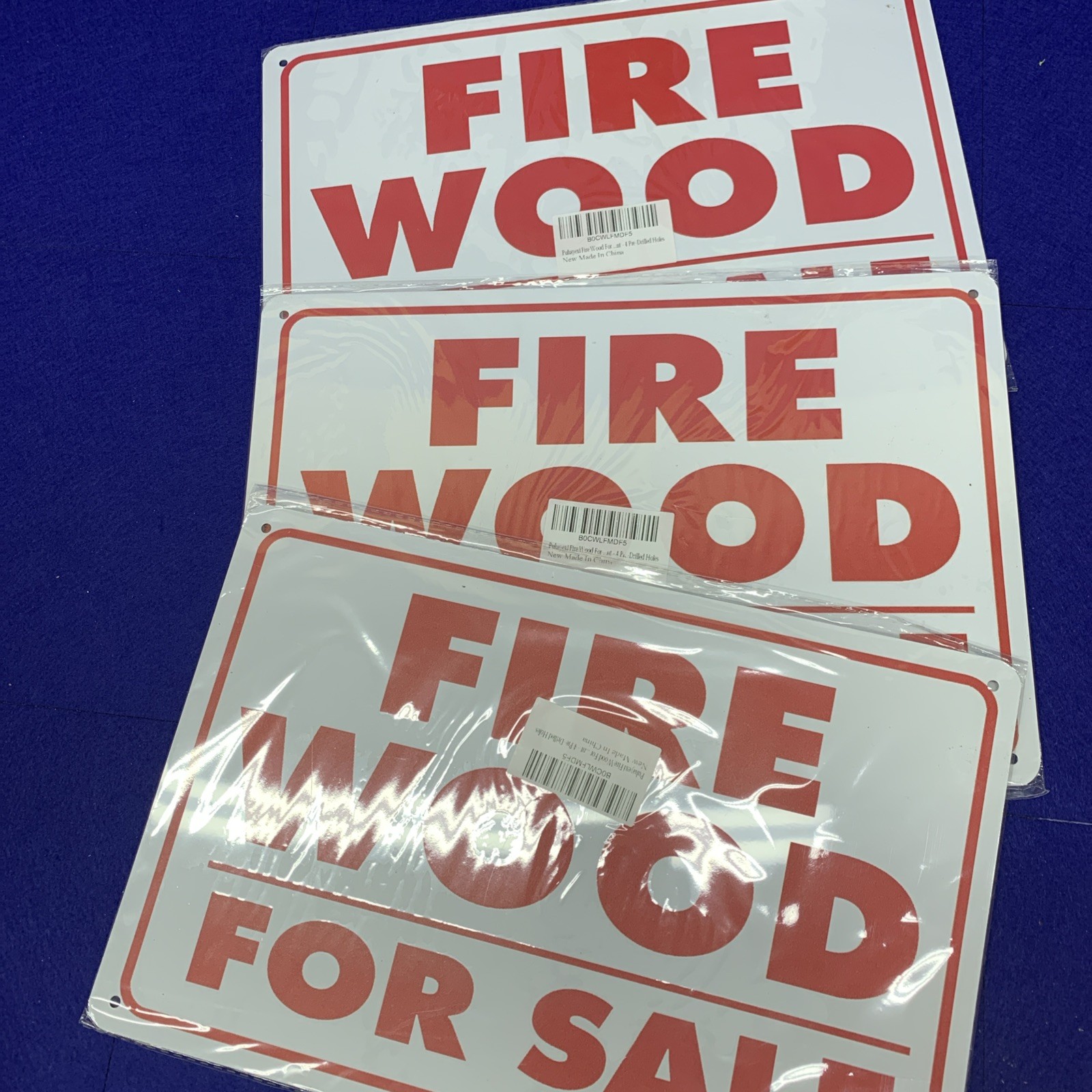 🔥3x Firewood For Sale Weatherproof Sign