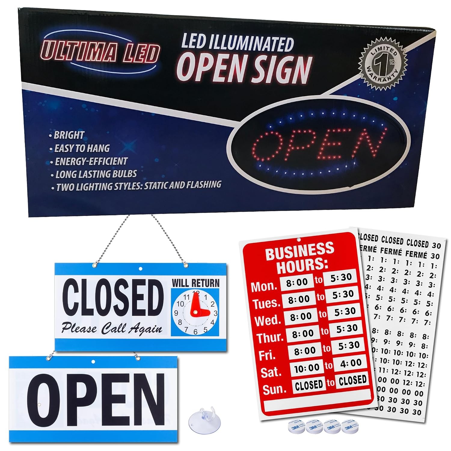 Neon Business Sign Oval LED 17×10 in Flashing Mode Commercial Store Signage