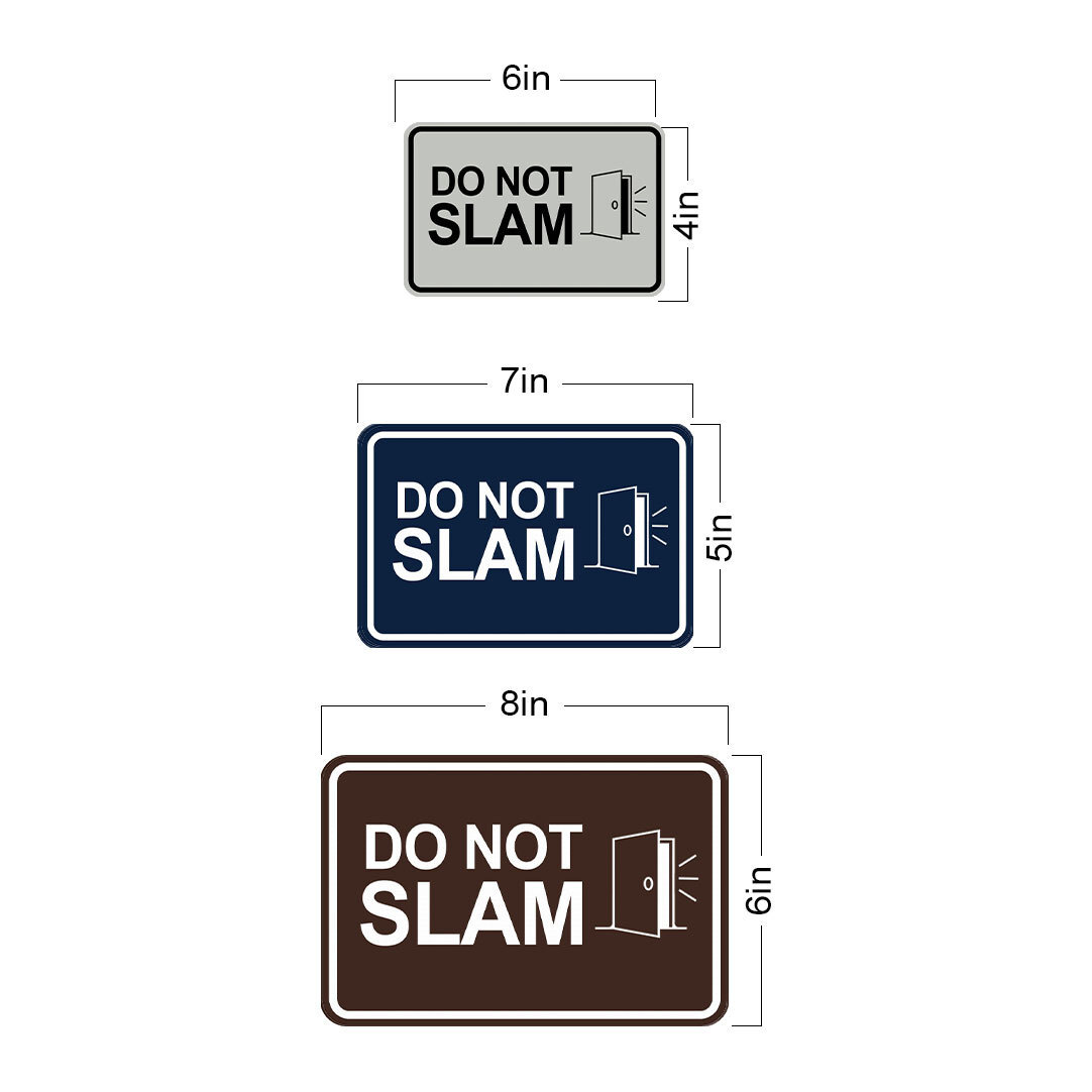 Signs ByLITA Classic Framed Do Not Slam Wall or Door Sign