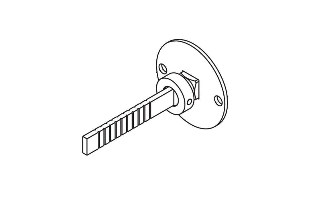 Corbin Russwin 677F068 ED4000/ED5000 Trim tailpiece, 1-3/4&Prime; thick door