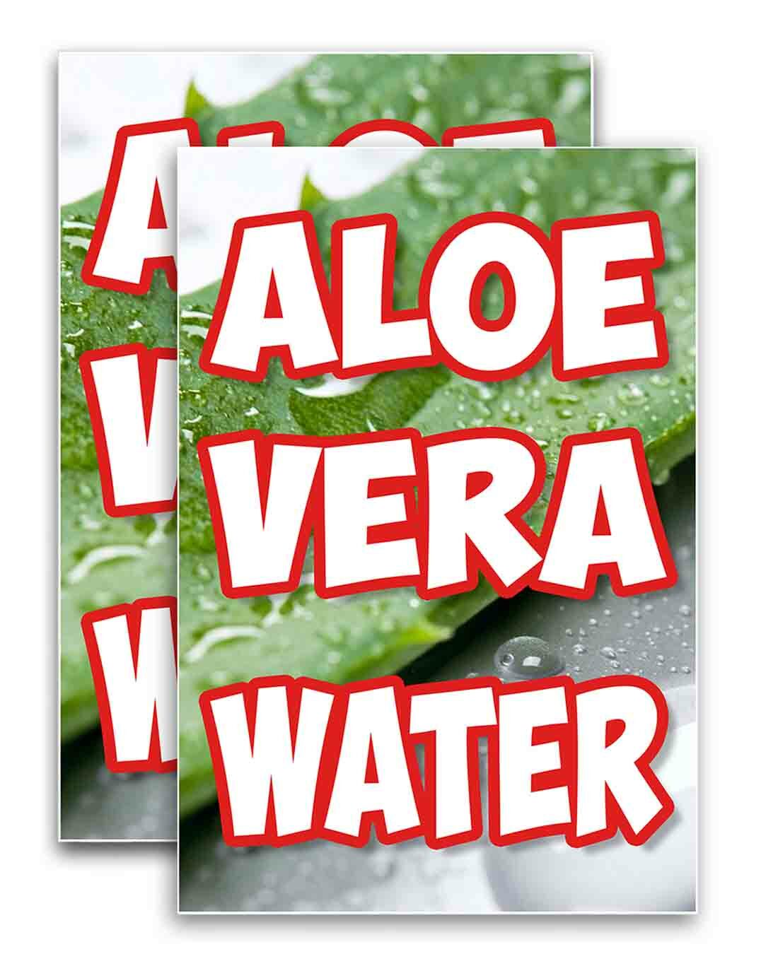 ALOE VERA WATER Signicade 24×36 A Frame Sidewalk Sign Double Sided DRINK
