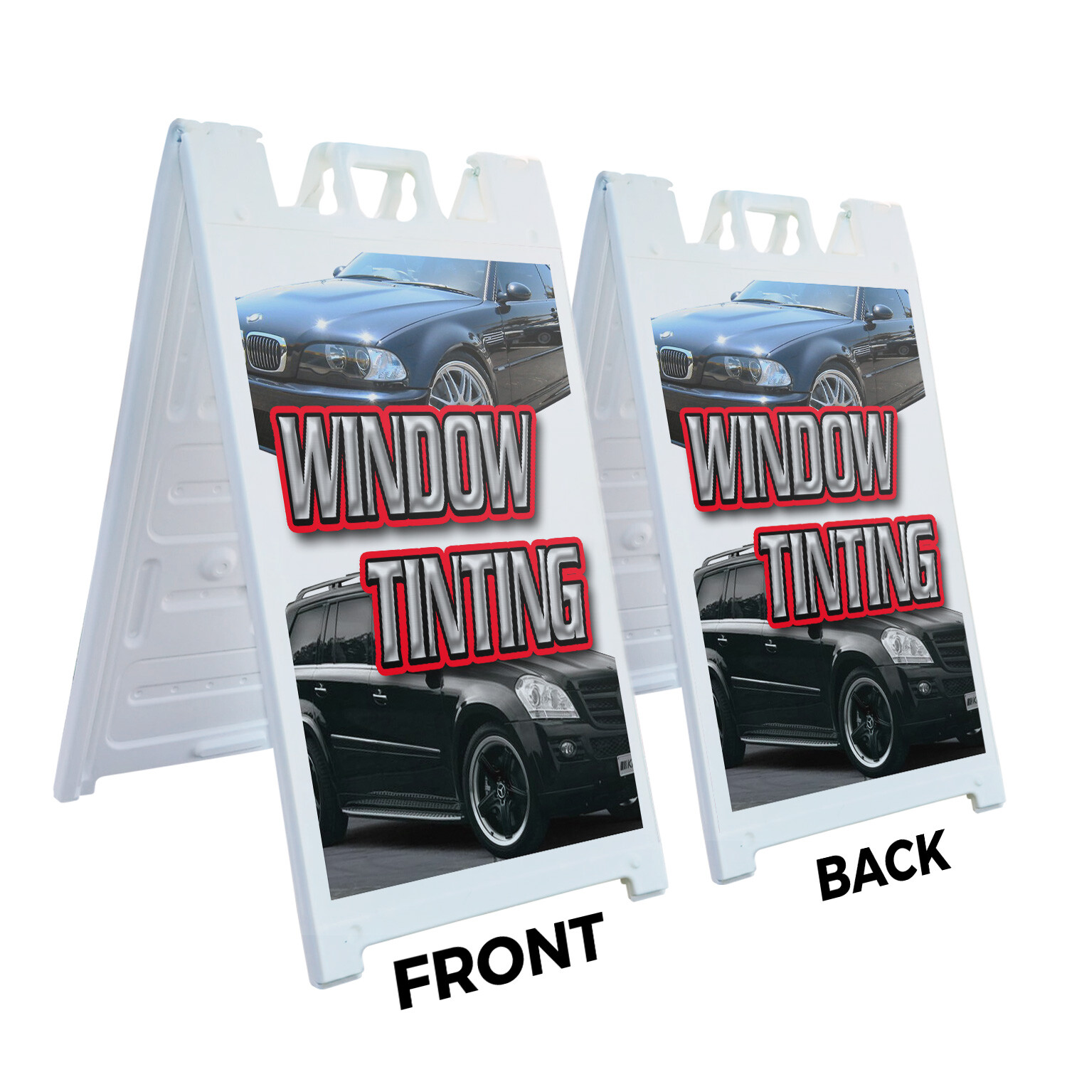 A-frame Sidewalk Window Tinting 24&Prime; x 36&Prime; Double Sided A-Frame Sidewalk Sign