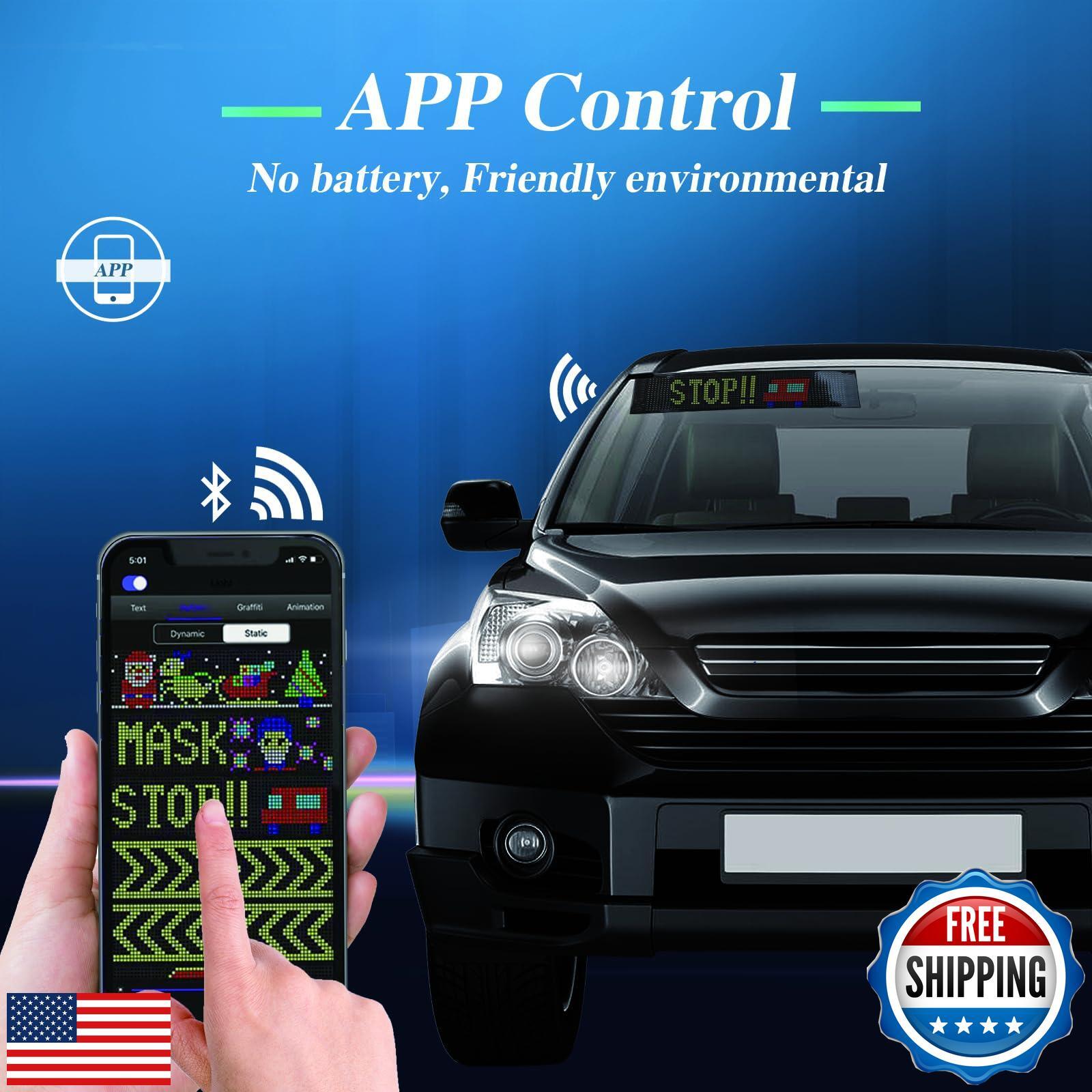 LED Car sign,Timelux programmable sign, Flexible Matrix panel LED Display and