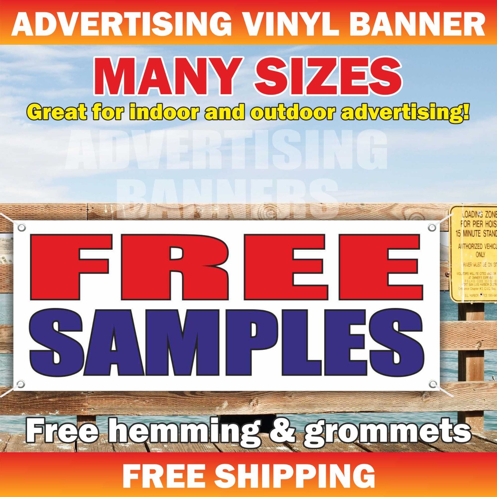 FREE SAMPLES Advertising Banner Vinyl Mesh Sign Discount Price Sale Shop Store