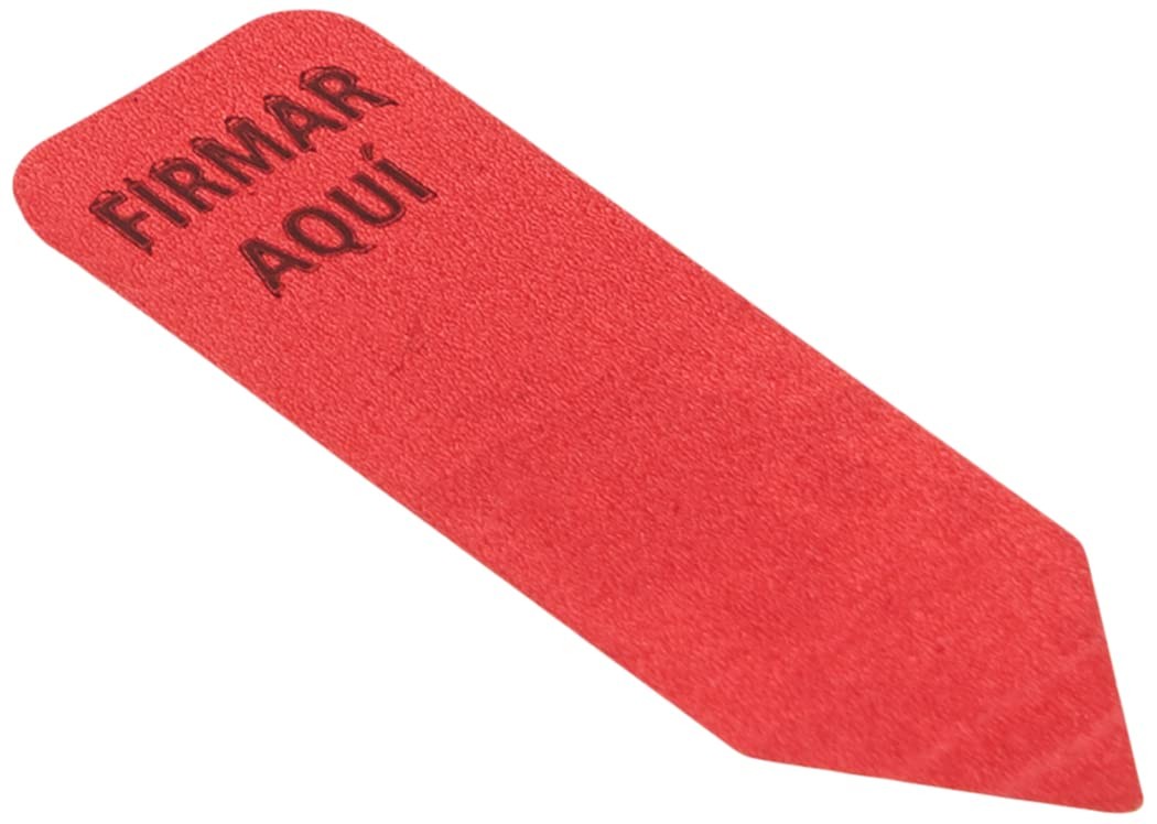 Red Arrow Flags Sign Here in Spanish 120 Adhesive Page Markers for Documents