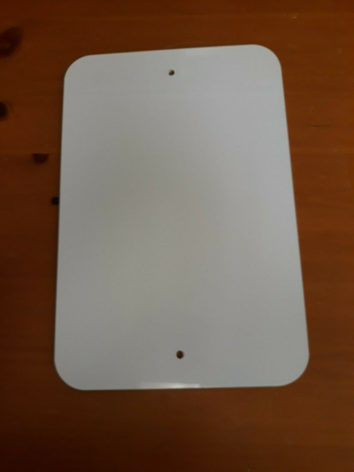 (4) White Aluminum Sign Blanks, 12 x 18 x 0.063, w/ 2 holes 2-Sided, In/Outdoor