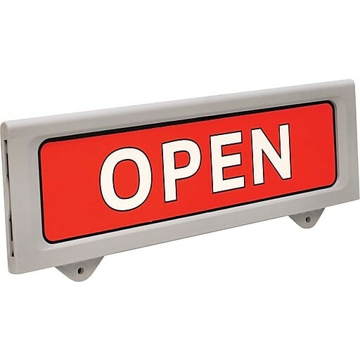 Cosco Sign with Character Set, Open/Close, 20&Prime; x 15&Prime;, 1 each