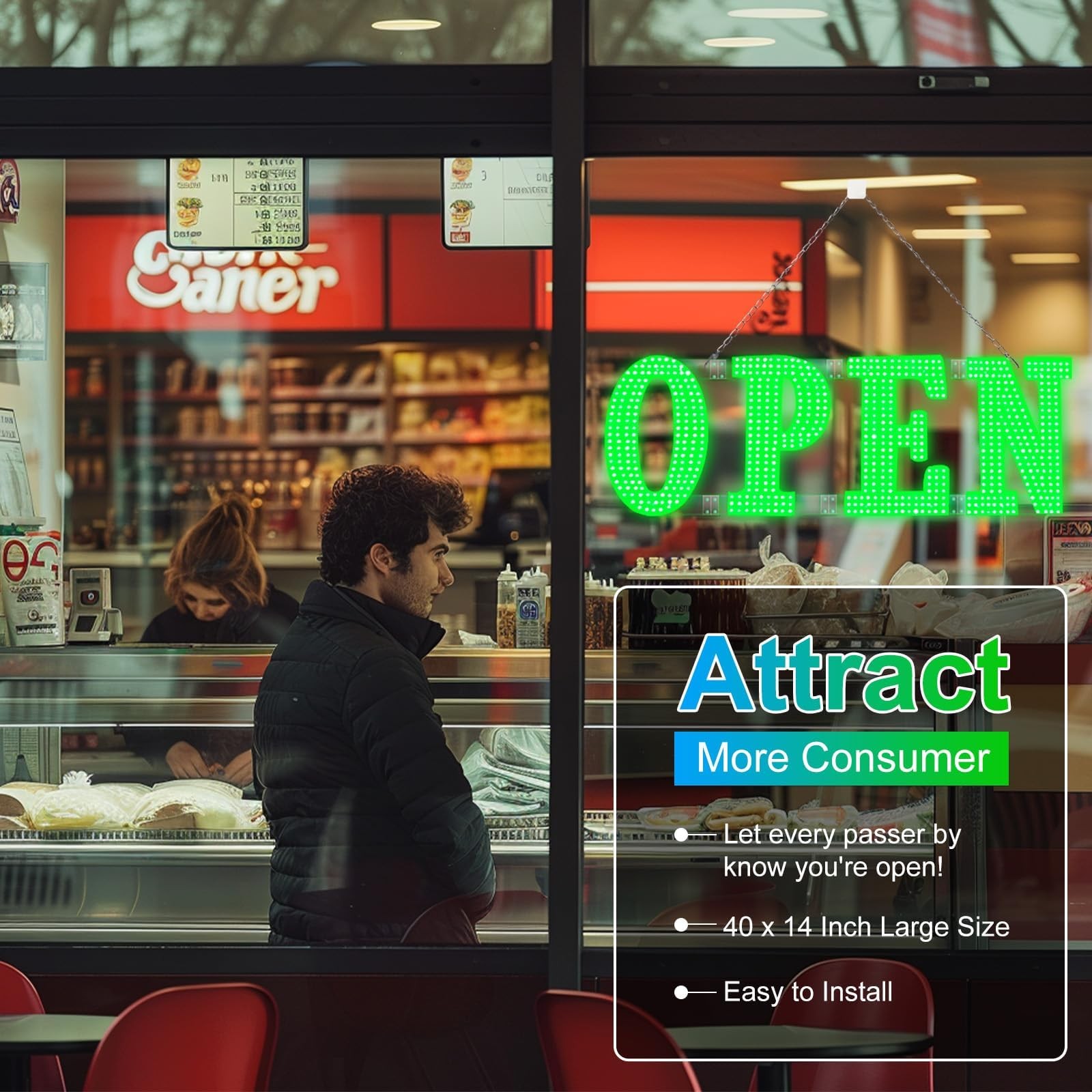 Lemonnova 30X10 Large Led Open Signs For Business Super Bright Unique Design