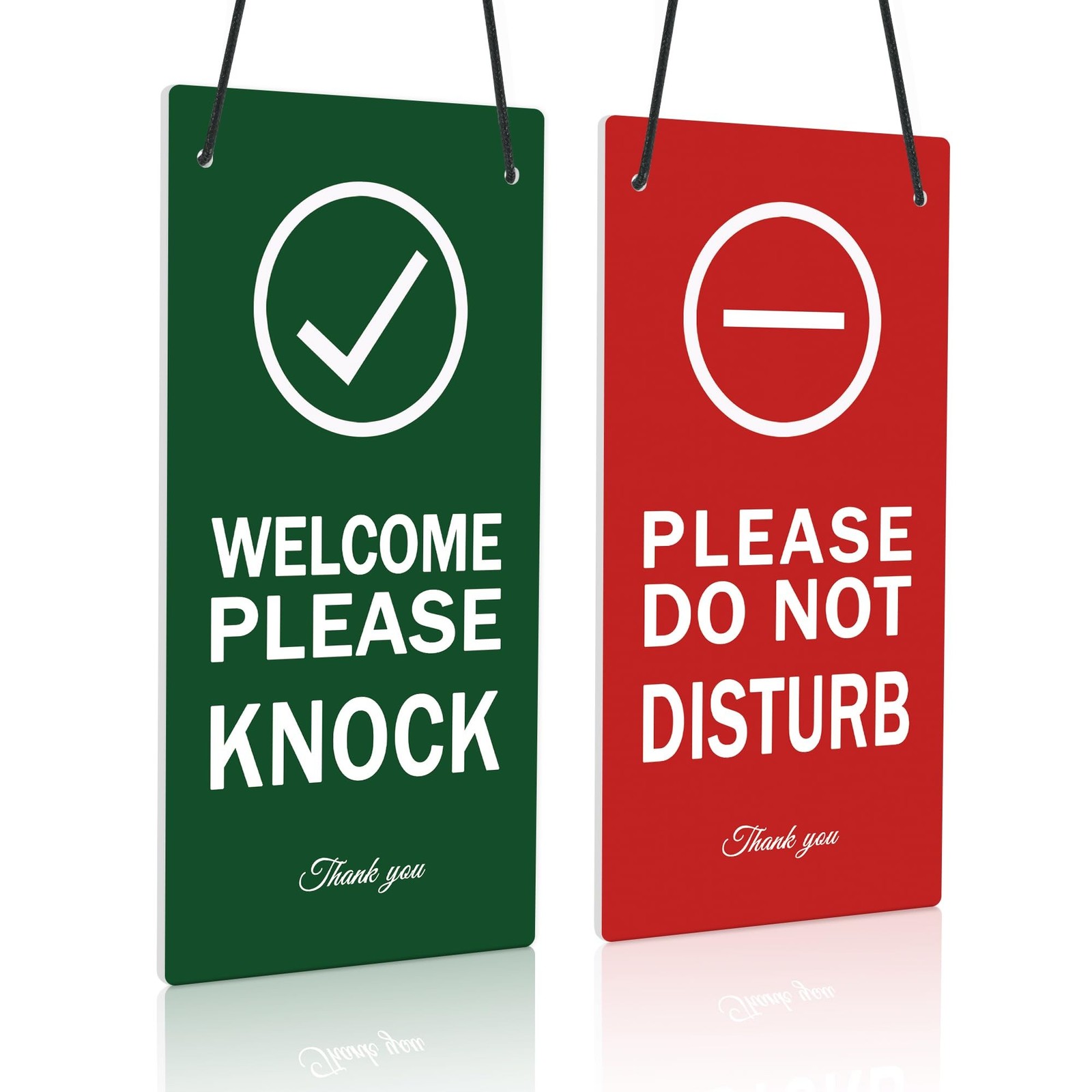 Putuo Decor Please Do Not Disturb Door Hanger Sign, Welcome Please Knock Sign…