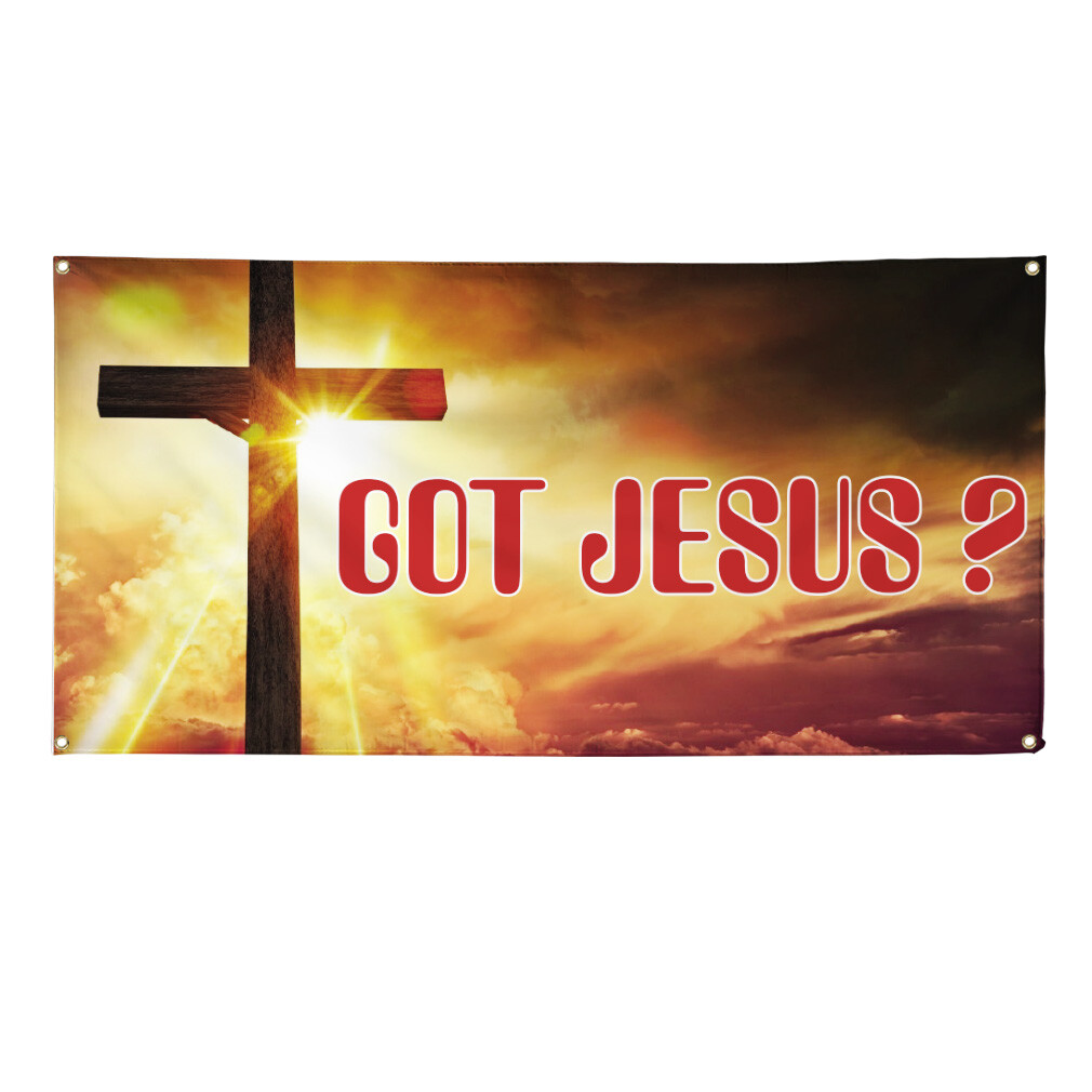 Vinyl Banner Multiple Sizes Got Jesus Outdoor Advertising Printing Religions