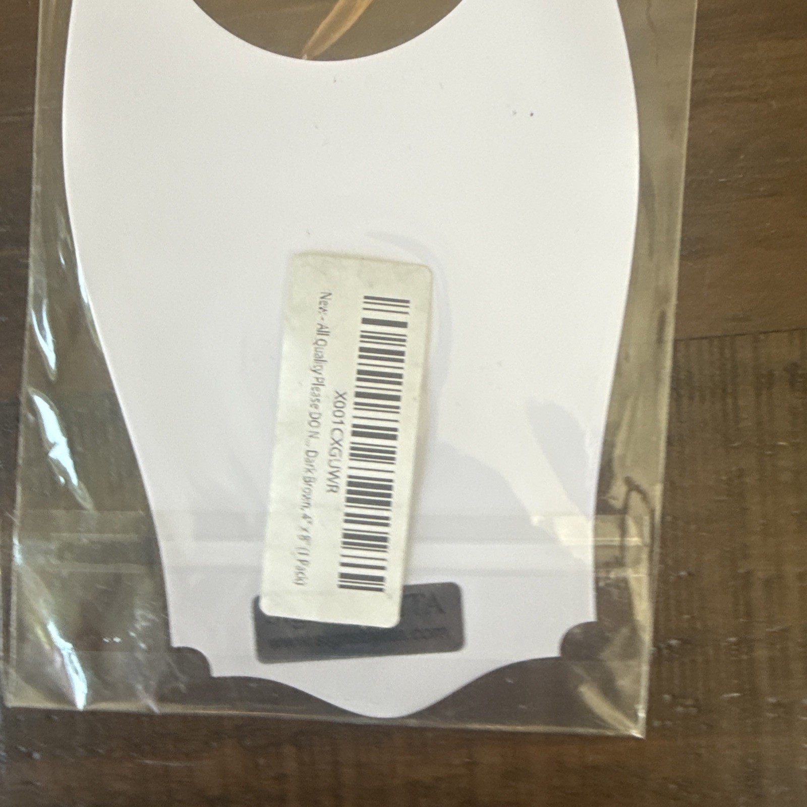 All Quality Please DO NOT Disturb Door Hanger – Dark Brown, 4&Prime; x 8&Prime;
