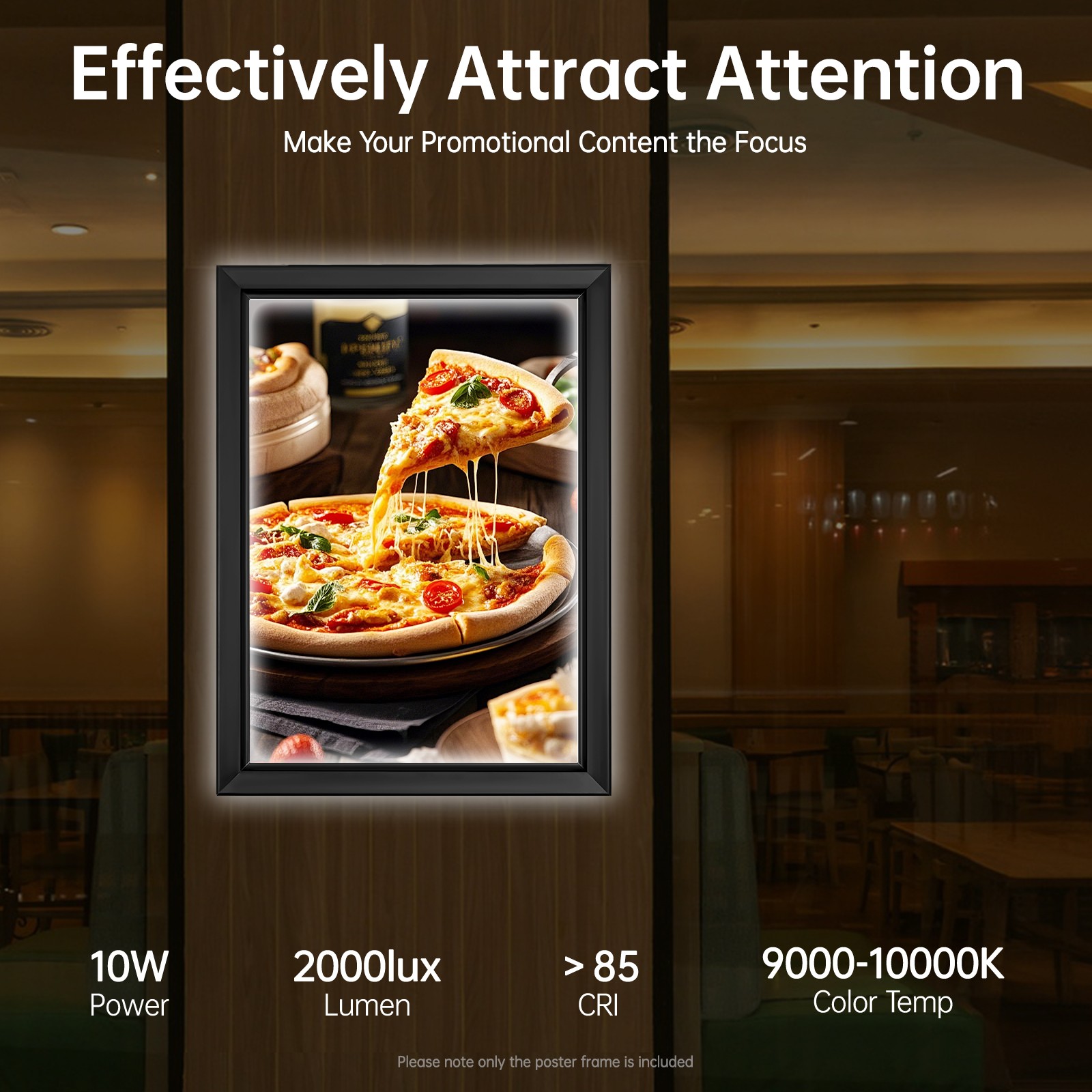 LED Light Box Backlit Movie Poster Art Picture Frame Advertising Display 18&Prime;x24&Prime;