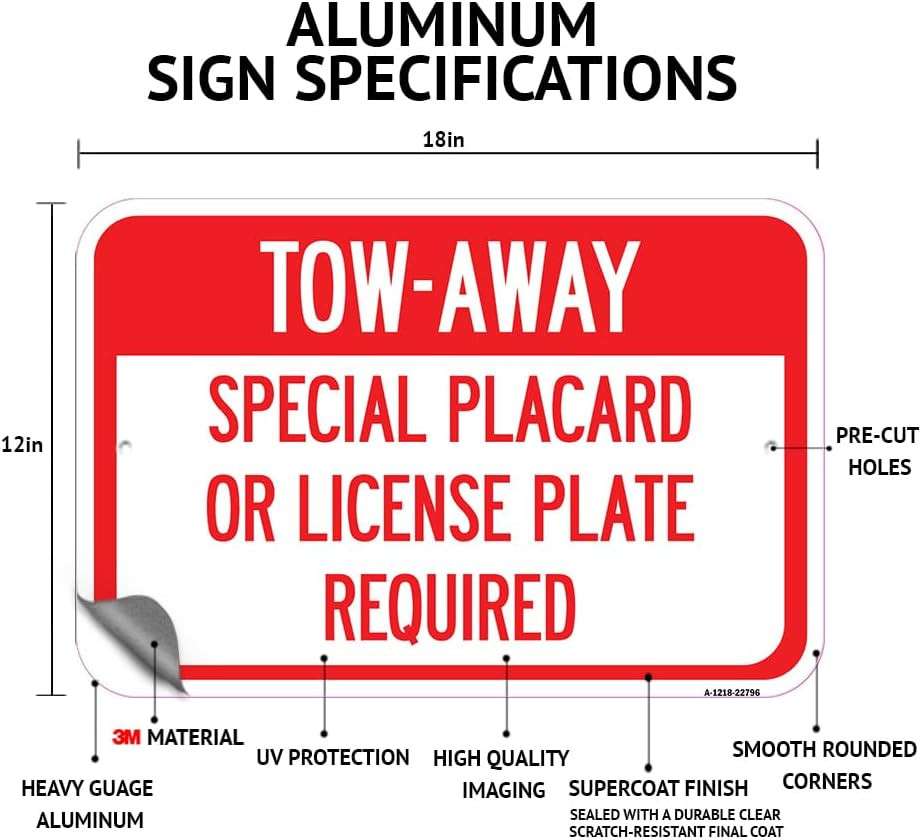 No Trespassing Signs (2 Pack) | 12&Prime;x18&Prime; Rust-Free Aluminum, Weather Resistant