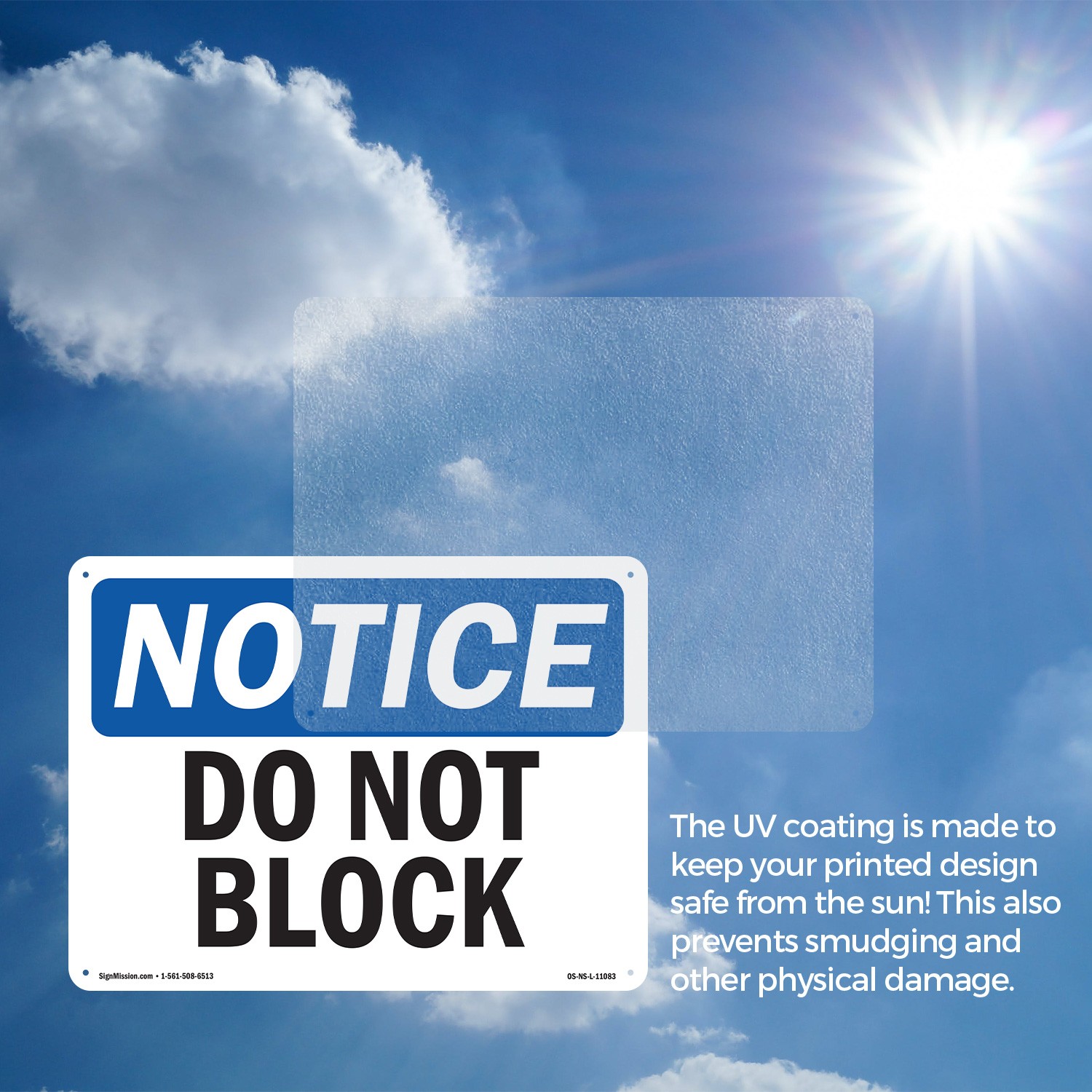Do Not Block OSHA Notice Sign Metal, Plastic, Or Decal – 5 or 10 Pack