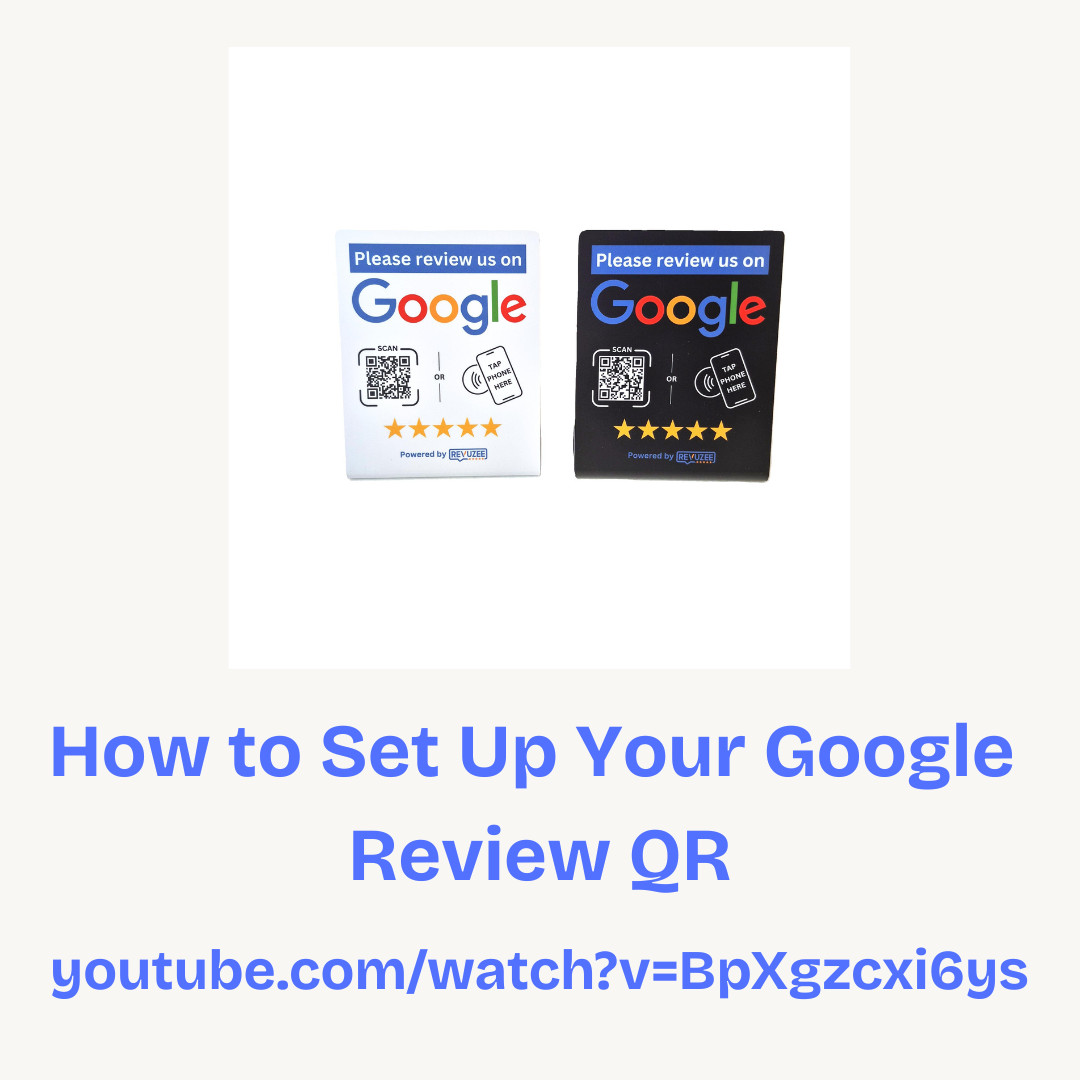 Google NFC & QR Code Tap Stand – Programmable Review Station