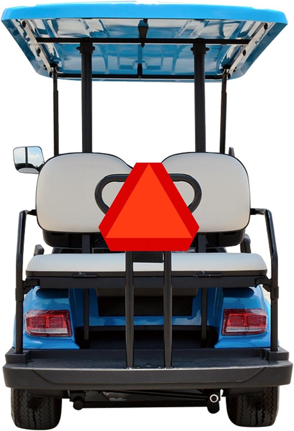 Slow Moving Vehicle Sign 14×16&Prime; Reflective Triangle Decal UTV Safety Orange