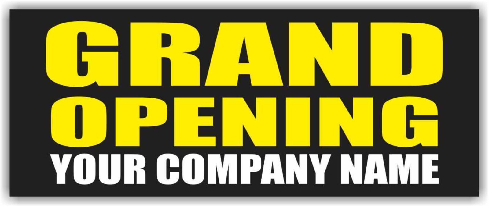 GRAND OPENING Advertising Banner Vinyl Mesh Sign CUSTOM COMPANY NAME OPEN BIG