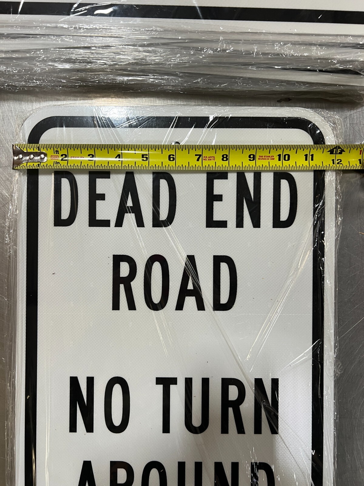 (5) Dead End No Turn Around Sign Home Street 12&Prime;x 18&Prime; Aluminum Metal Sign (1P66)