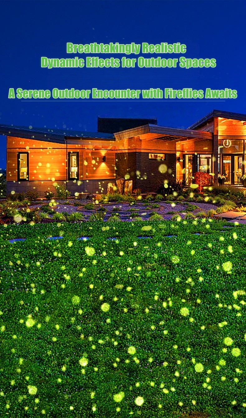 30W Outdoor Dynamic Firefly LED Starry Sky Projection Light For Home Garden Deco