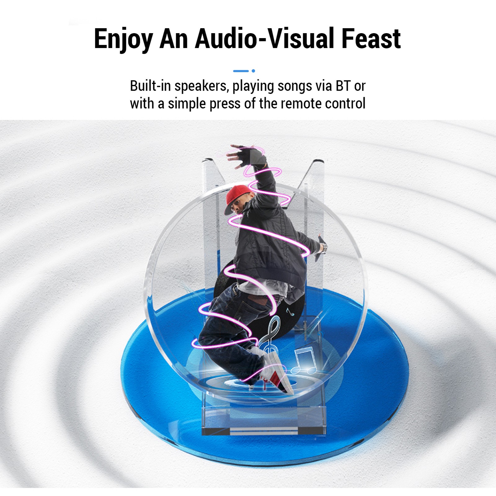 3D Hologram Fan 11cm LED Holographic Projector Advertising Machine PGCF