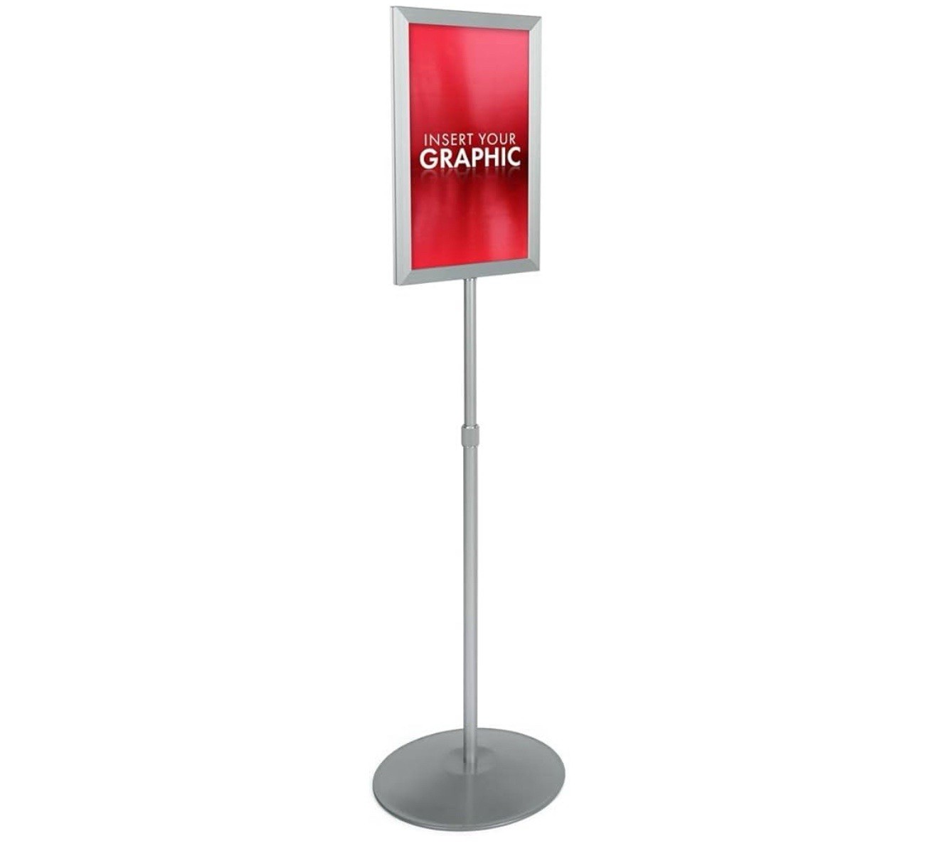 TLSCH Telescoping Sign Holder 11×17 Adjustable Stand Double-Side Display