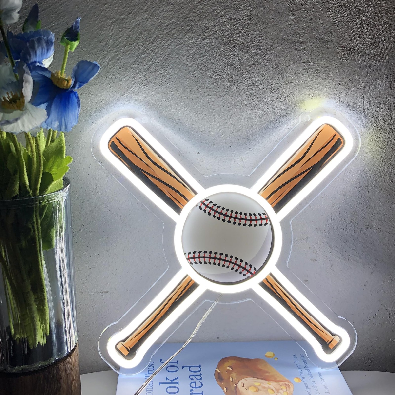 Baseball Neon Sign, Basketball Led Neon Light, LED Neon Signs for Wall Decor,…