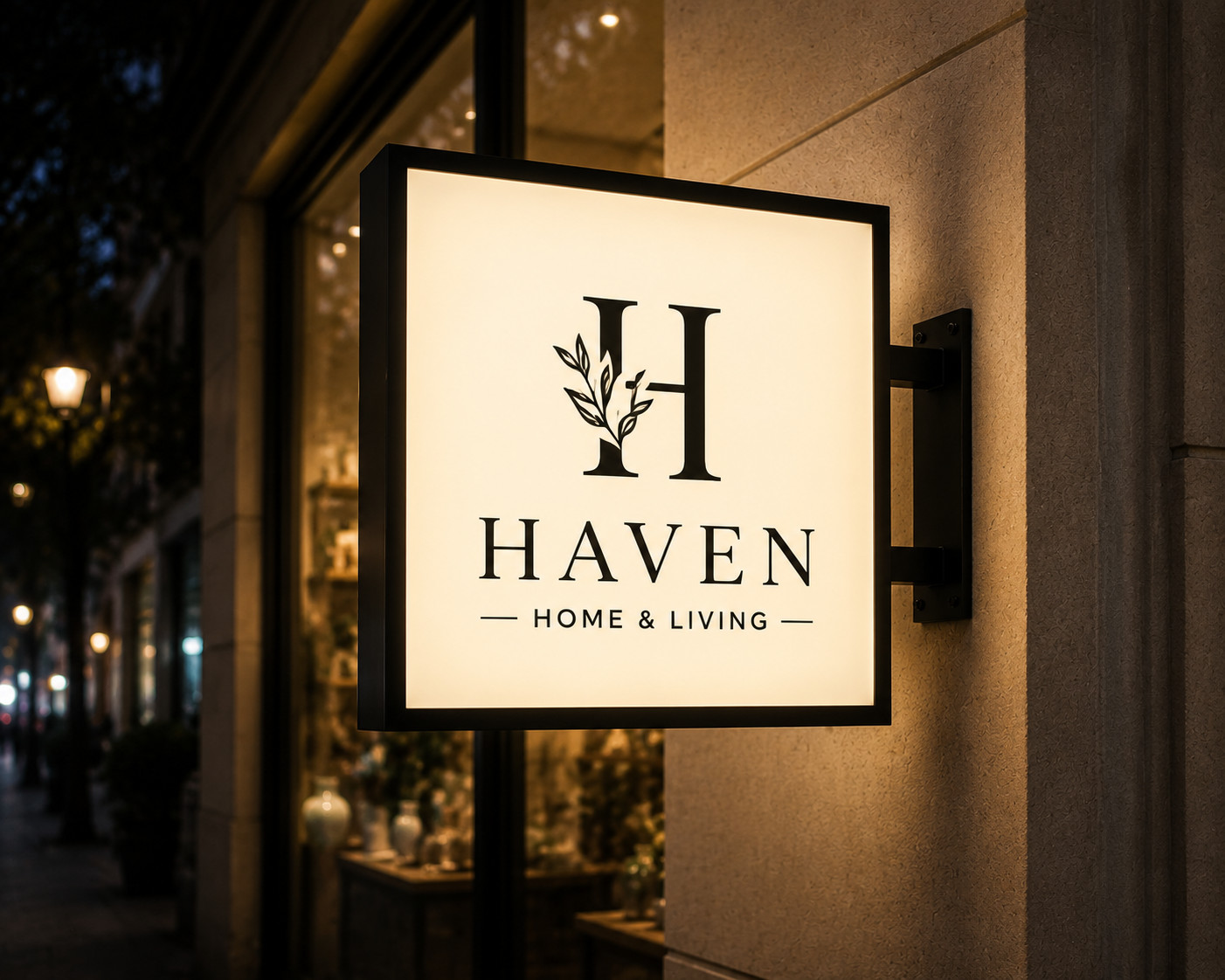 Custom LED Light Box Sign Double-Sided Illuminated Outdoor Business Sign