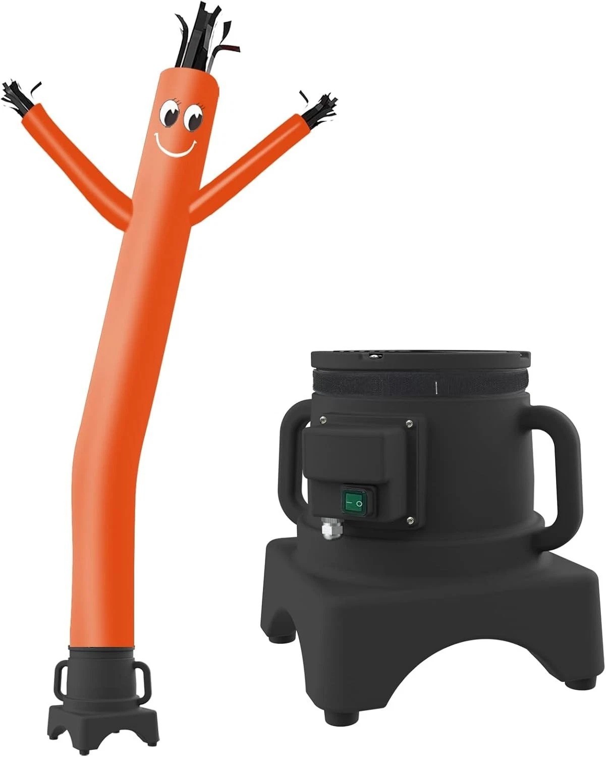 8ft Orange Fly Puppet Dancer – Durable Rip-stop Nylon, 1/3HP Blower, Tear Res…