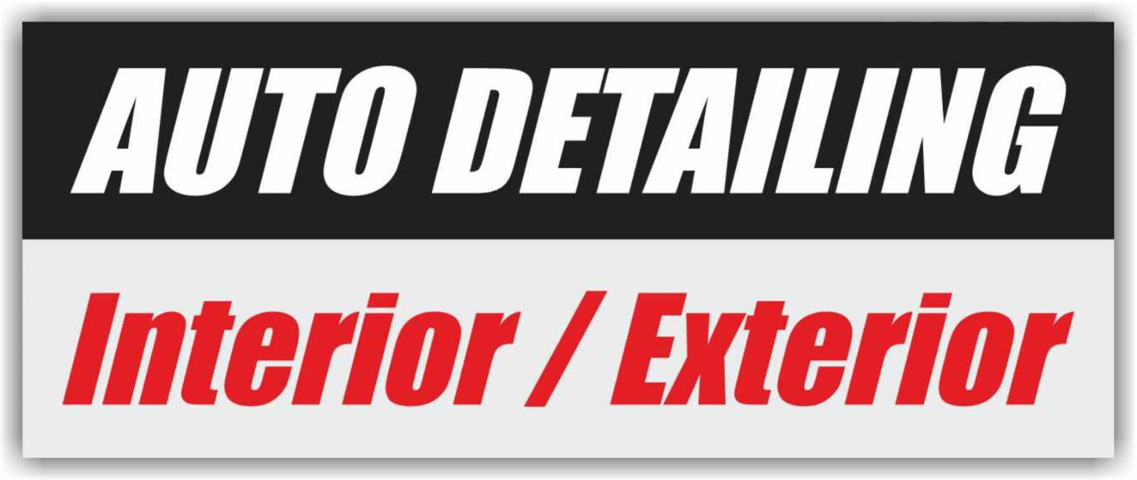 AUTO DETAILING Interior Exterior Advertising Banner Vinyl Sign cleaning car wash