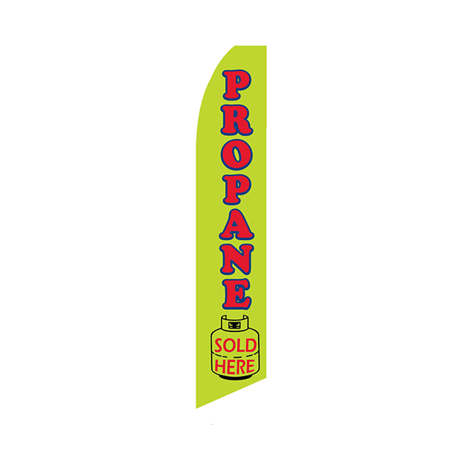 Propane Sold Here Flag Flutter Feather Banner Swooper