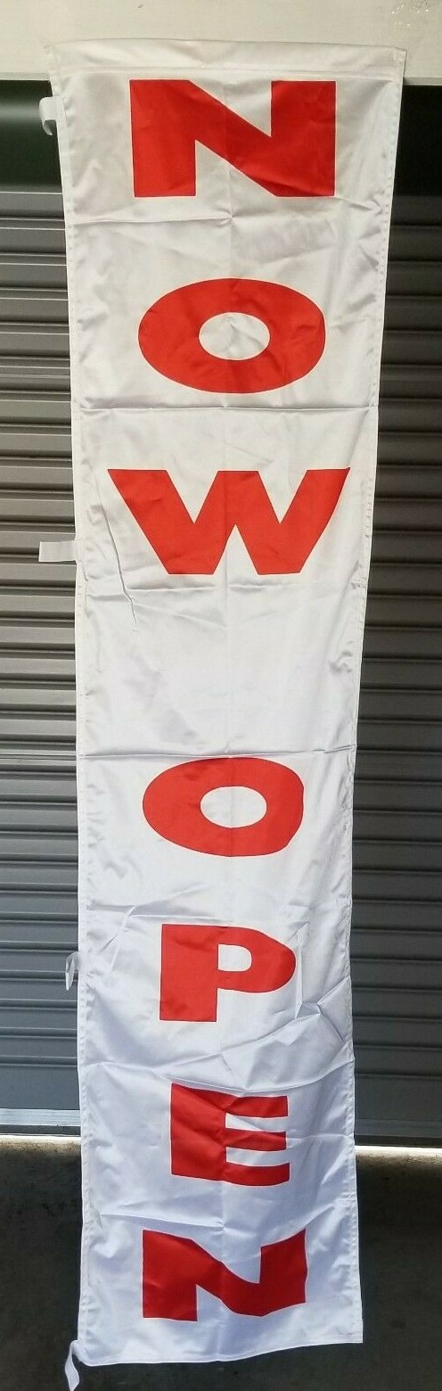Original FLAG ADS 1800 x 450mm Outdoor Retail Flags « SALE », « NOW OPEN » & MORE!!!