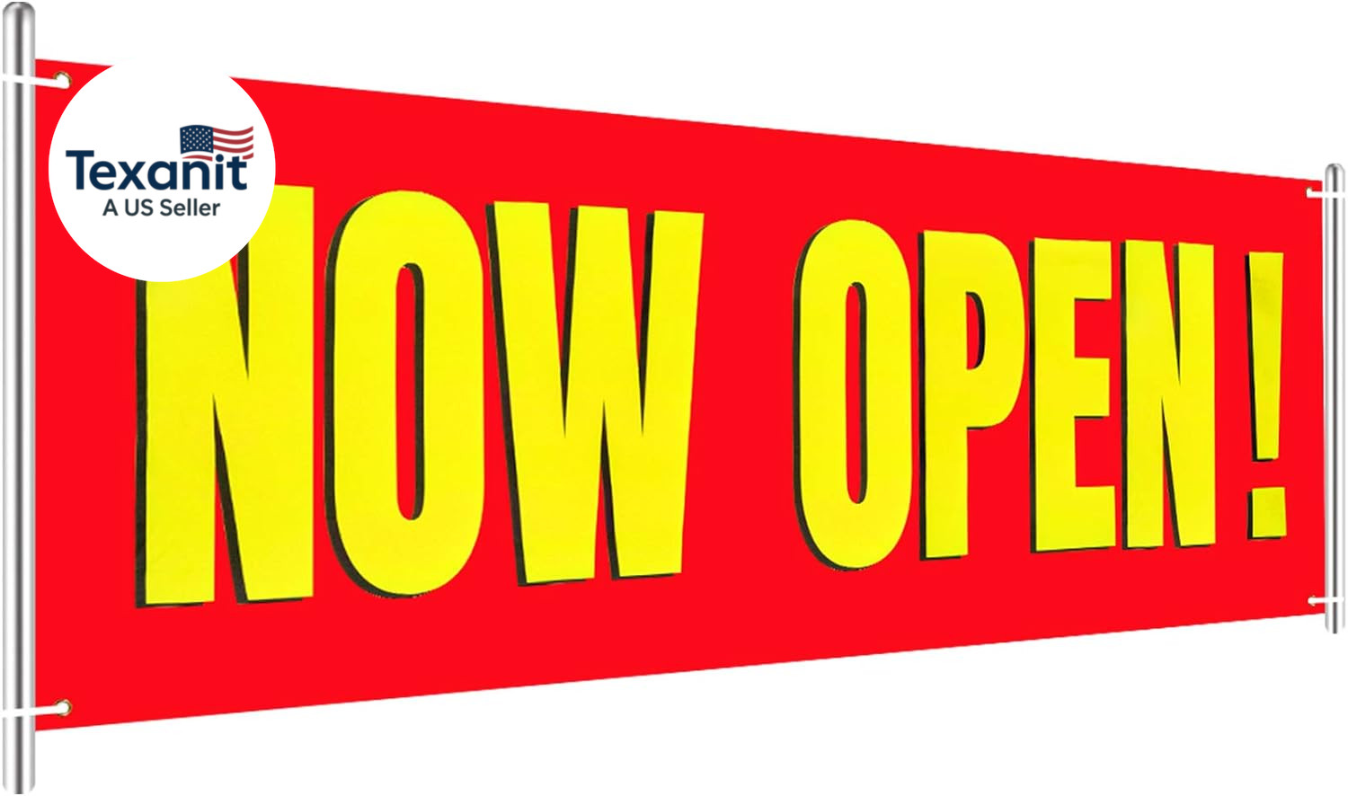 Large Now Open Banner Outdoor Indoor Signs Polyester Oxford Cloth Now Open Sign