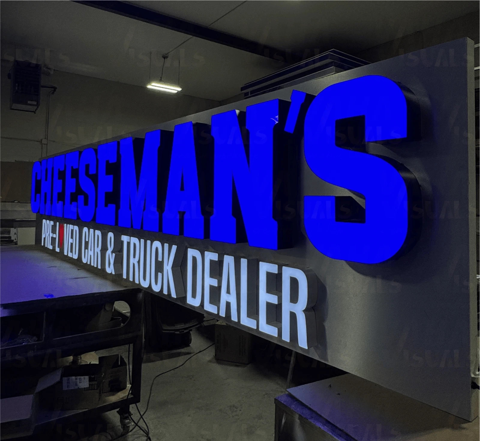 Jersey Auto Repair LED Channel Letters – Custom Outdoor Storefront Business Sign