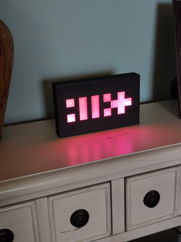 ILLIT Kpop LED Lightbox Sign – Glowing Pink ILLIT (아일릿) Logo USB Merch