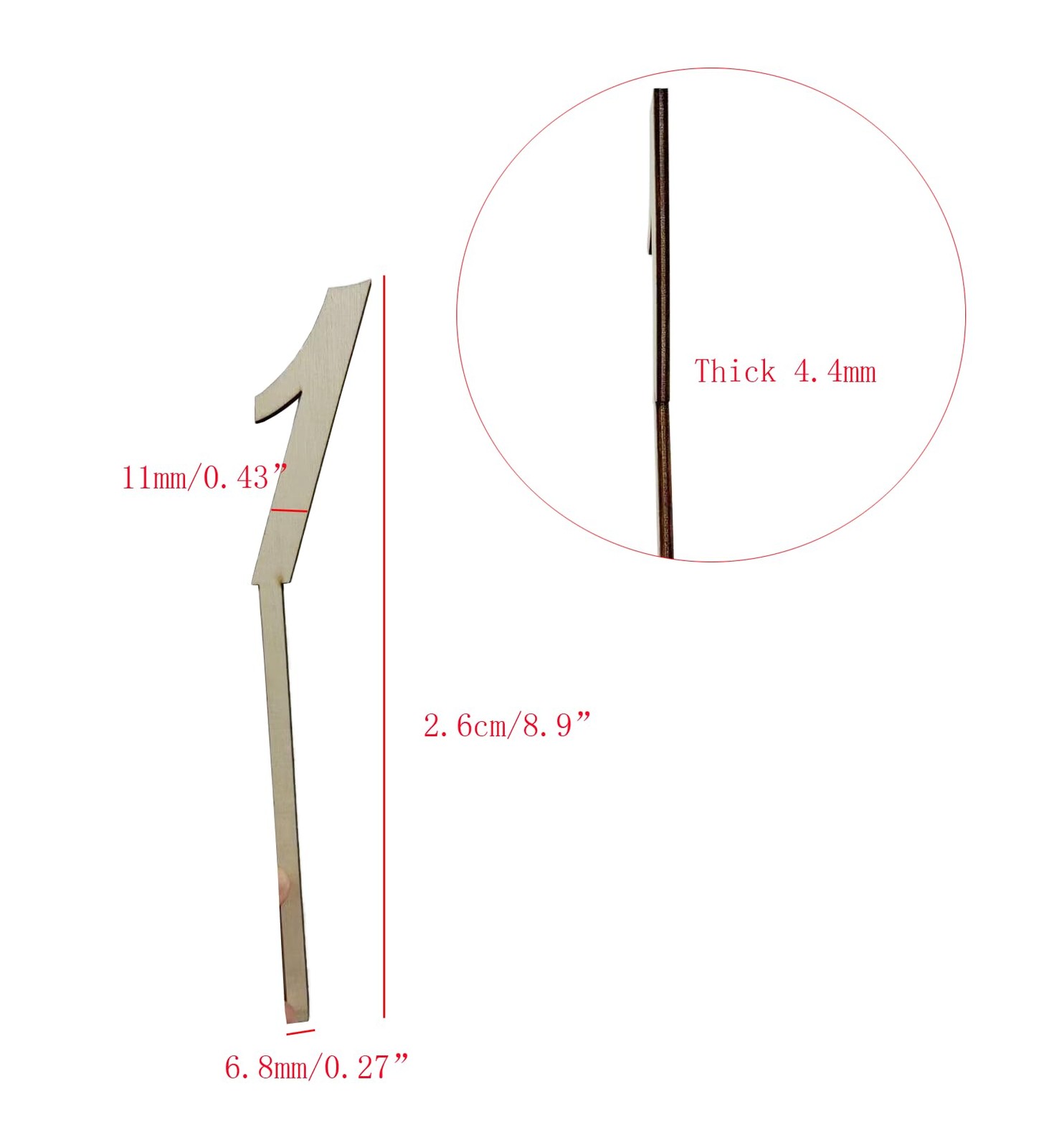 10 PCS Thick Wooden Table Numbers Stands Natural Wood Wedding Decor 8.9 Inch