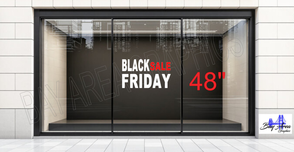 Black Friday Sale Vinyl Sign – Shop Window Waterproof Promo ORACAL 651