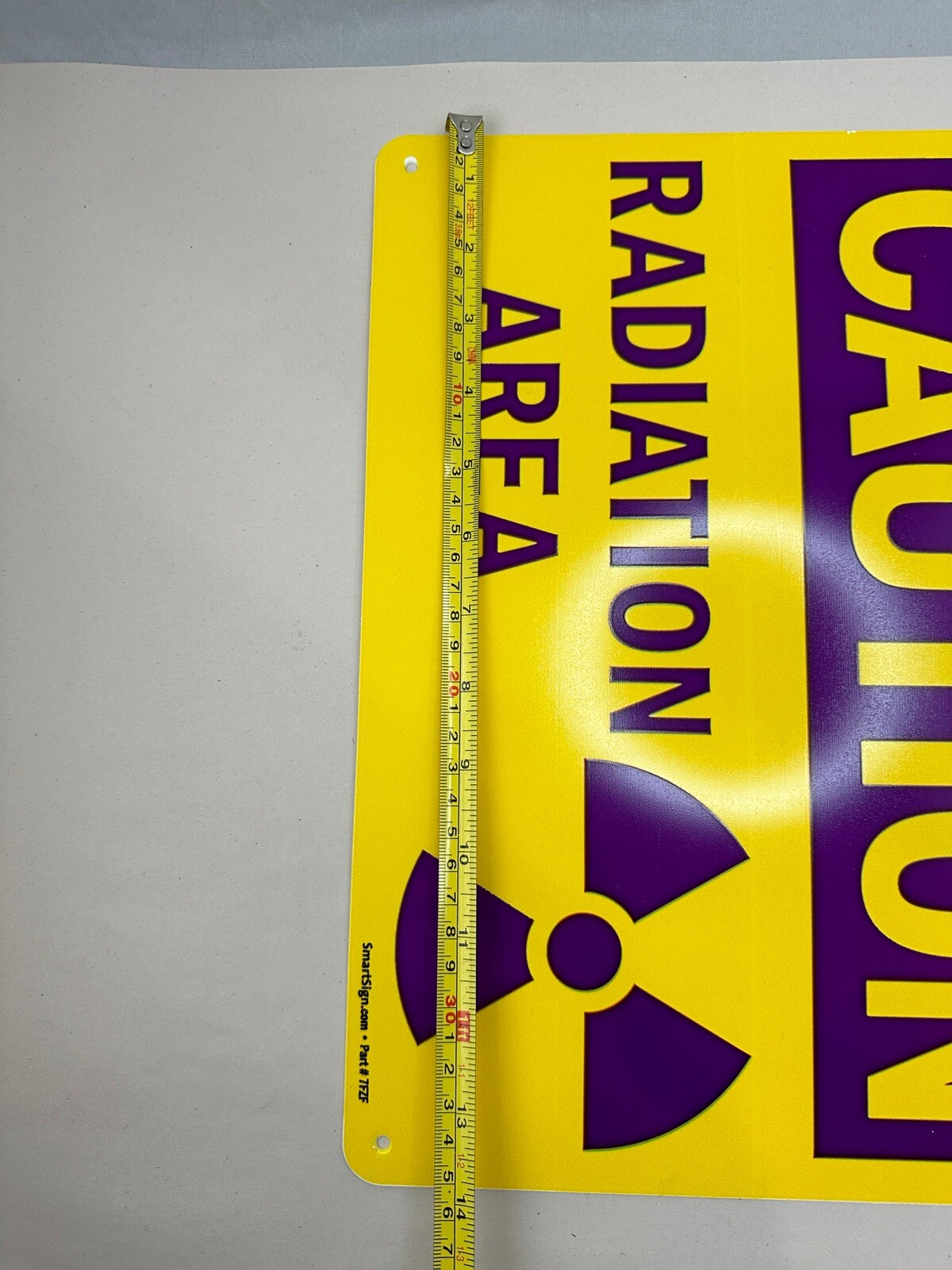 New Caution Radiation Area Sign Rigid Plastic Sign Room Decoration 10”x14”