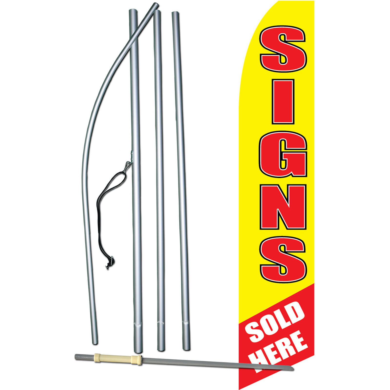 Sign Sold Here Swooper Flag Kit