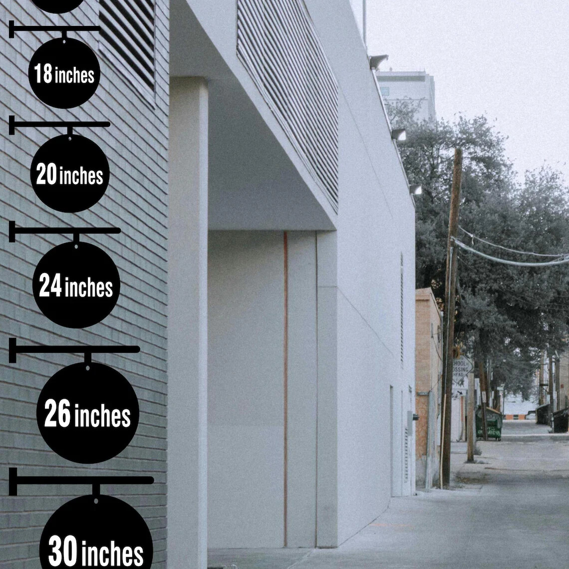 Custom Round Storefront Blade Sign | Double-Sided Business Logo | Outdoor Sign