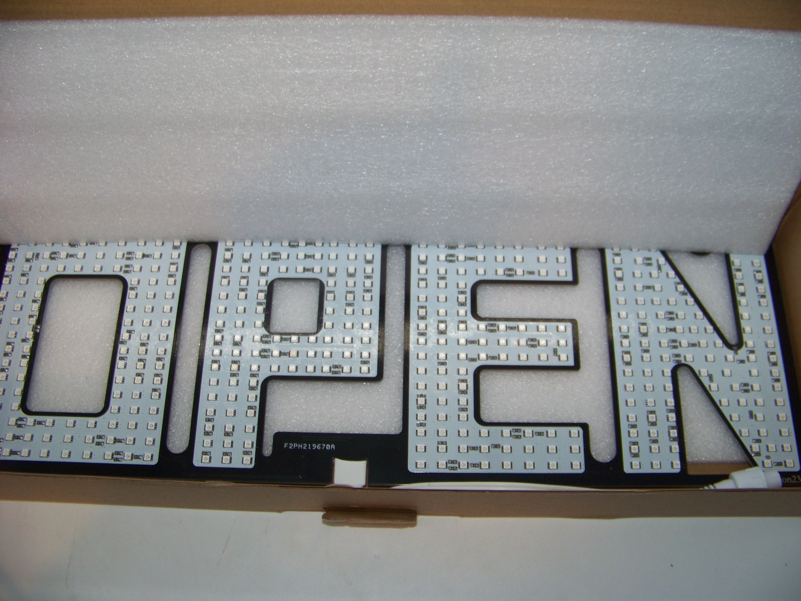 LemonNova 15”x5” LED Open Sign, Bright Window Display with Chain & Remote