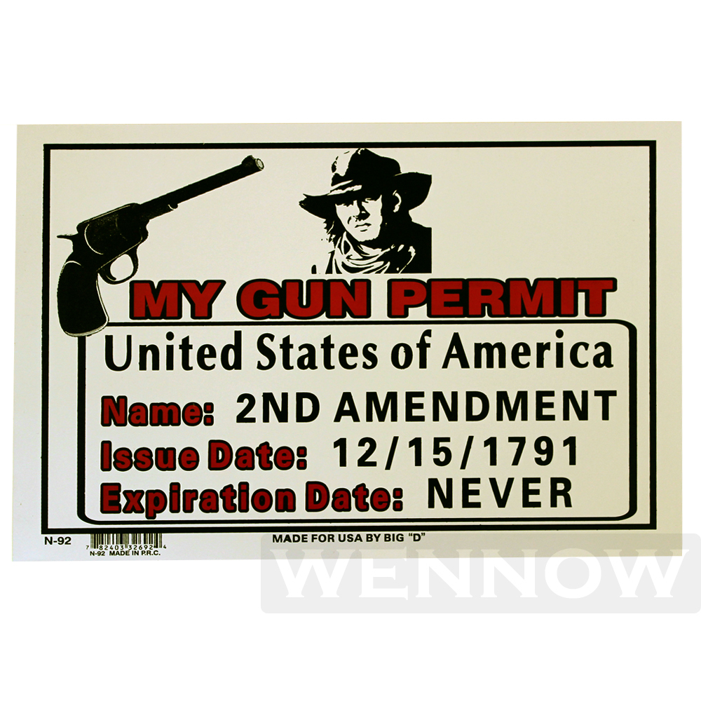 2 Pcs 9 X 12 Inch White Flexible Plastic  » My Gun Permit  » Warning Signs