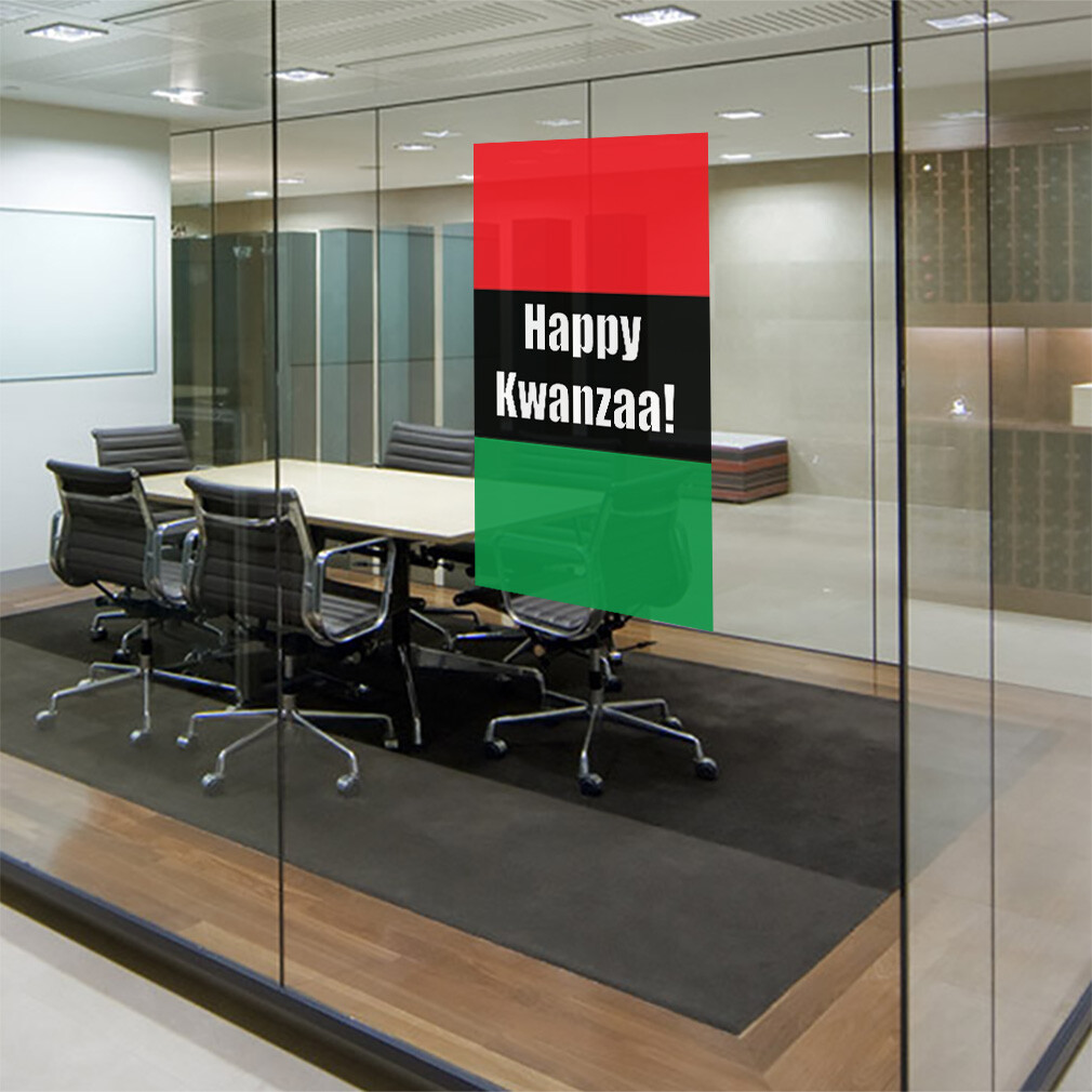 Door Decals Vertical Vinyl Stickers Multiple Sizes Happy Kwanzaa Corn Vinyl