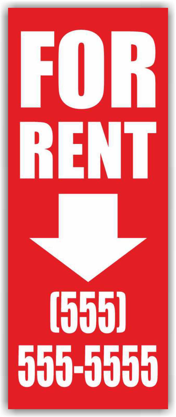 FOR RENT Advertising Banner Vinyl Mesh Sign Lease Room Office Space Realtor Sell