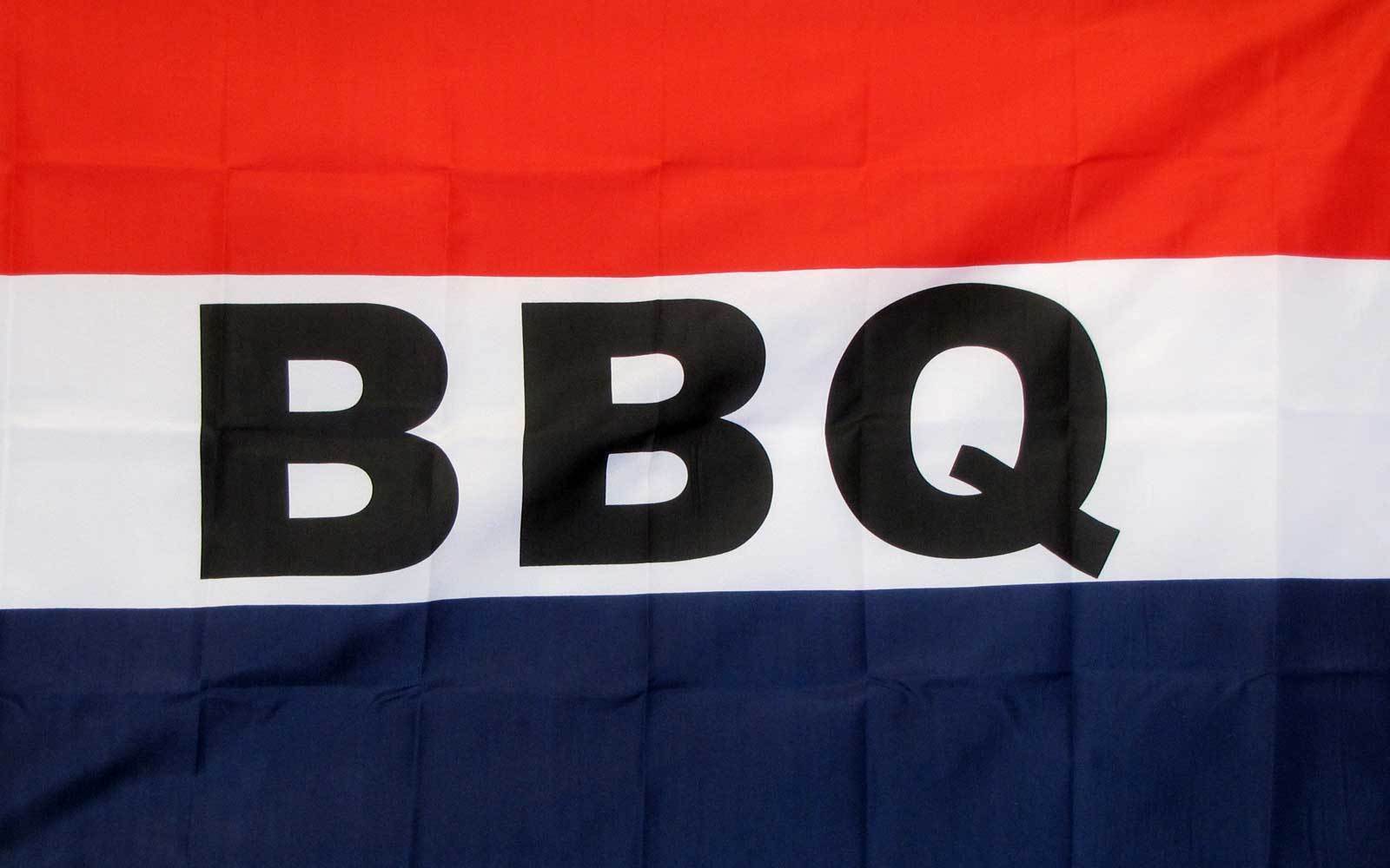 BBQ RED WHITE BLUE 3&rsquo;X 5&prime; POLY FLAG-USA SELLER