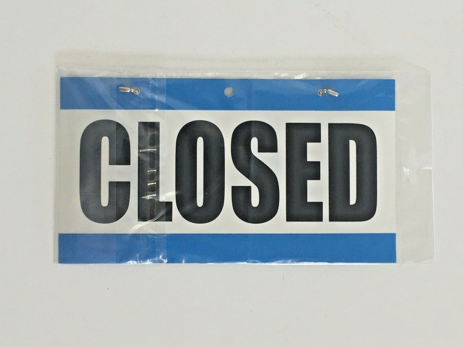 2 pk Open Closed Sign with Hanging Chain 10.75&Prime; x 6&Prime; Business Store Front/Back
