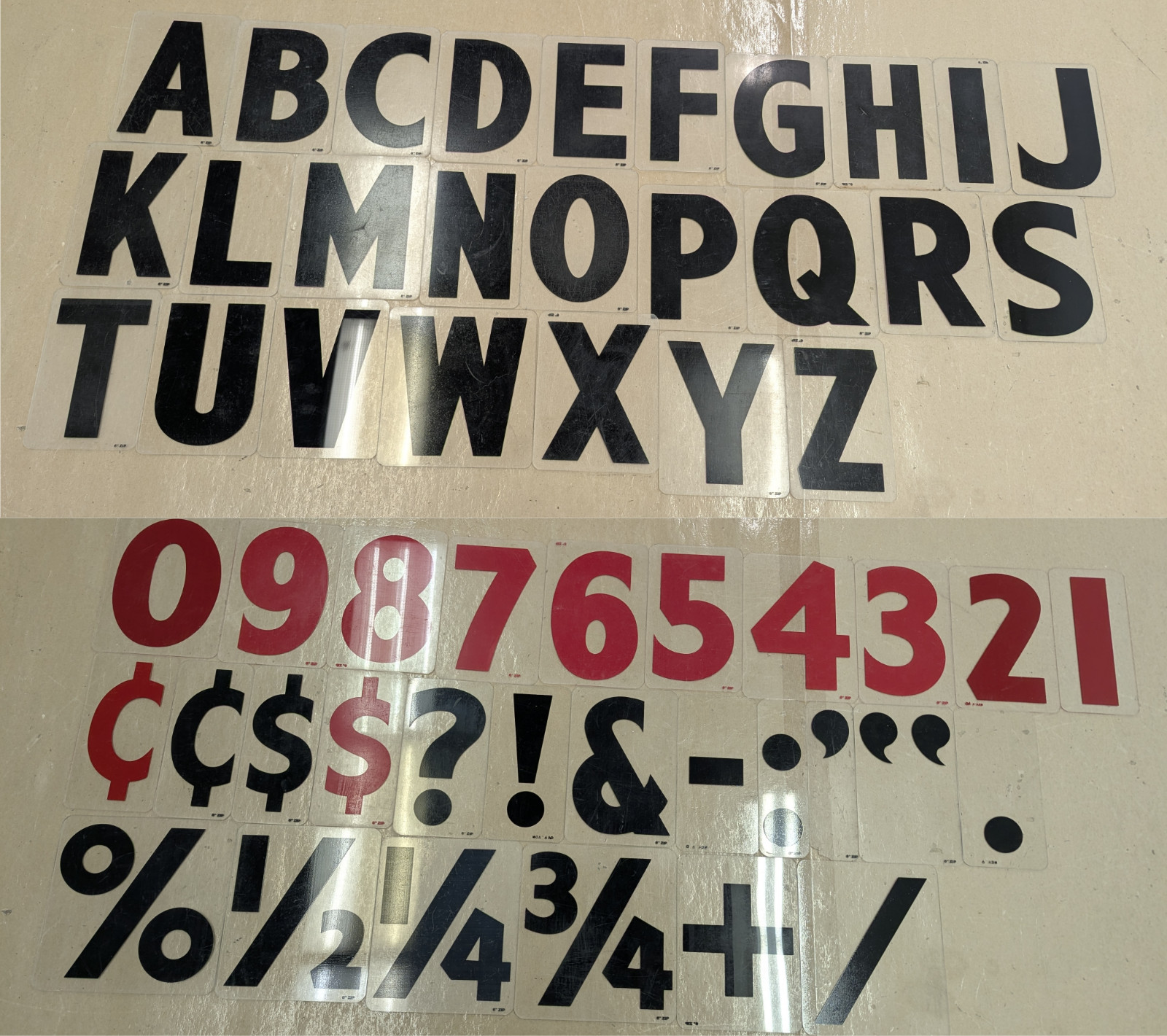6&Prime; Acrylic Marquee Letters/Numbers/Symbols 450+ Pieces