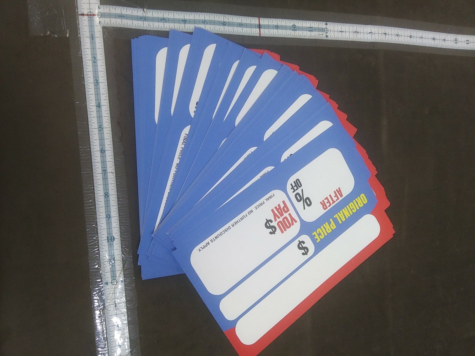 50+ Retail Store Discount Signs Clearance Mark Down 7in X 11in write on fill in