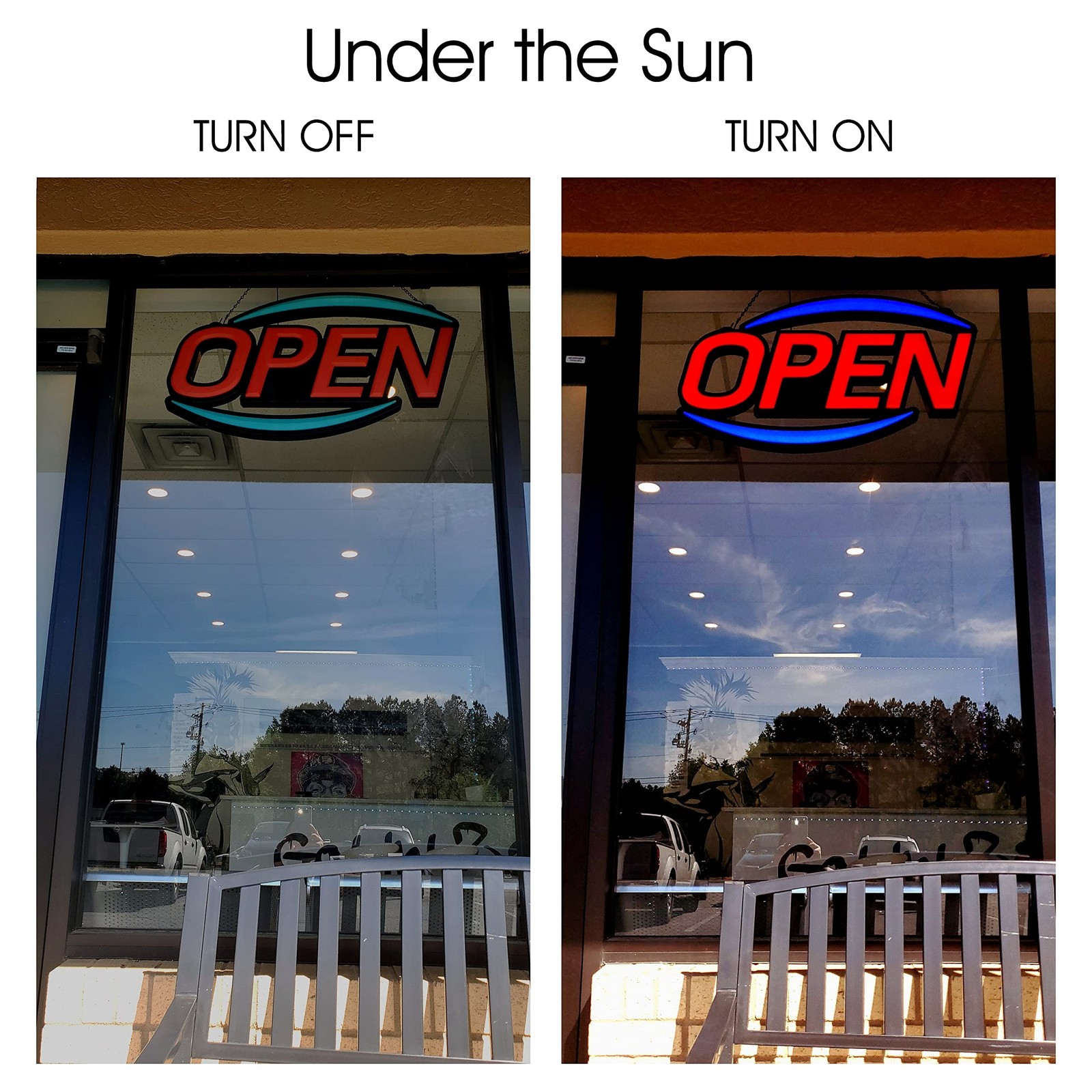 32 » X 17 » New Jumbo ULTRA BRIGHT LED Open Sign — Remote Controlled ̵